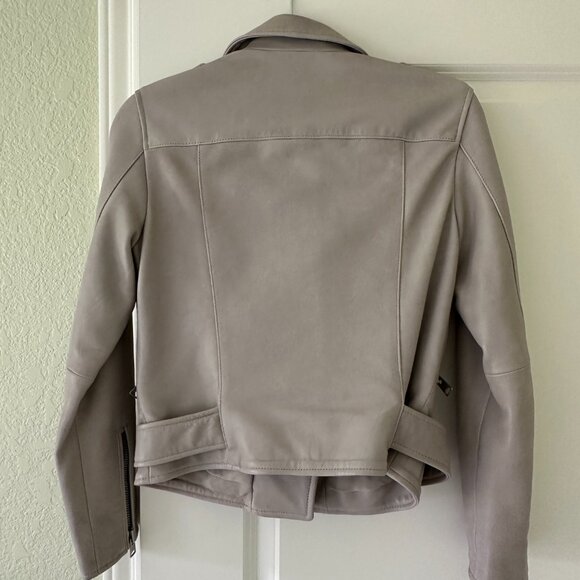 ALLSAINTS Balfern Leather Biker Jacket - Picture 3 of 4